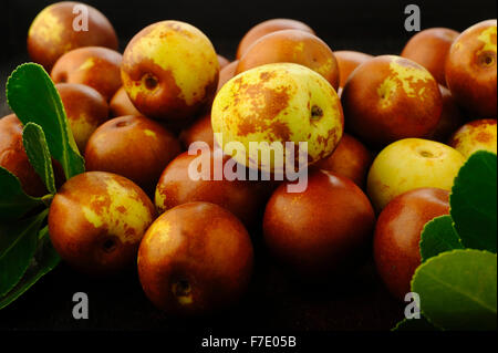 chinese jujubes fruits Stock Photo