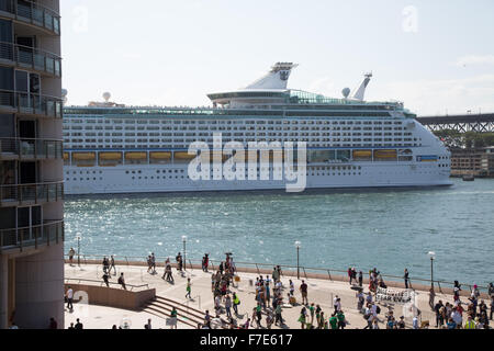 Sydney, Australia. 29 November 2015. The Explorer of the Seas cruise liner was moored at the Overseas Passenger Terminal near Circular Quay. Credit: Richard Milnes/Alamy Live News Stock Photo