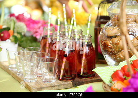 Watermelon juice, This image has a restriction for licensing in Israel Stock Photo