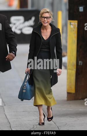 Julie Bowen seen arriving at ABC studios for Jimmy Kimmel Live  Featuring: Julie Bowen Where: Los Angeles, California, United States When: 27 Oct 2015 Stock Photo