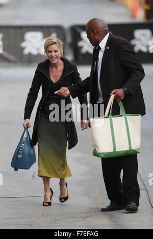 Julie Bowen seen arriving at ABC studios for Jimmy Kimmel Live  Featuring: Julie Bowen Where: Los Angeles, California, United States When: 27 Oct 2015 Stock Photo