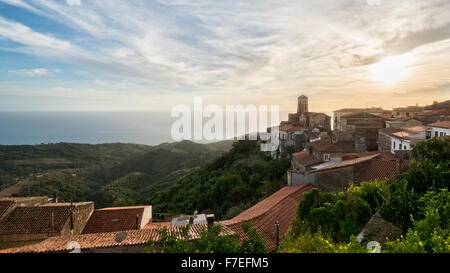 Pollica is a small village over the sea in Cilento, in the south of Italy. The origin is old, the way of life make known it. Stock Photo