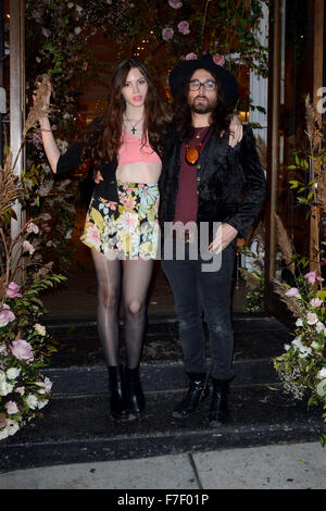 Club Monaco Flagship Store Anniversary - Arrivals  Featuring: Kemp Muhl, Sean Lennon Where: Manhattan, New York, United States When: 29 Oct 2015 Stock Photo