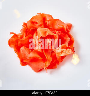 Marinated ginger slices Stock Photo