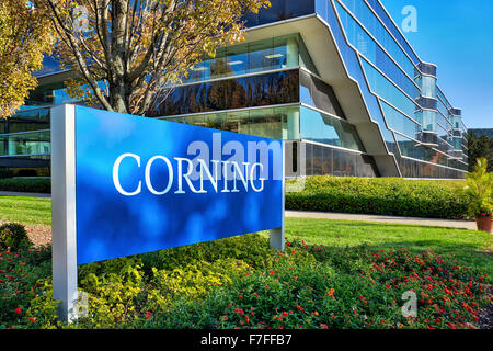 Corning Inc. Headquarters, Steuben County, New York, USA Stock Photo