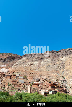 Matate commune near the village of Imlil in the Atlas mountains in Morocco. Stock Photo