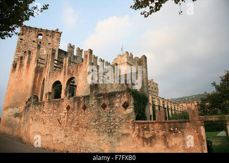 Ancient castle in Torri del Benaco, Italy Stock Photo