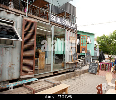 The Maboneng Precinct neighbourhood in downtown Johannesburg, South Africa. Stock Photo