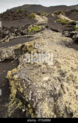 cueva canal de pico partido, lanzarote Timanfaya National Park / Parque Nacional de Timanfaya, central Lanzarote. Stock Photo