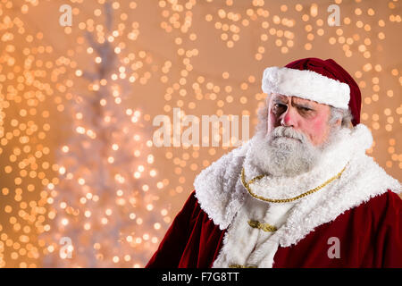 Santa Claus with a disapproving look Stock Photo