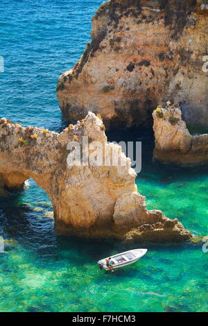 Algarve coast Ponta da Piedade near Lagos, Portugal Stock Photo