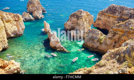 Algarve coast Ponta da Piedade near Lagos, Portugal Stock Photo