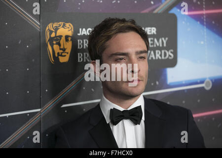 Celebrities attend 2015 Jaguar Land Rover British Academy Britannia Awards Presented by American Airlines at The Beverly Hilton Hotel in Beverly Hills.  Featuring: Ed Westwick Where: Los Angeles, California, United States When: 30 Oct 2015 Stock Photo