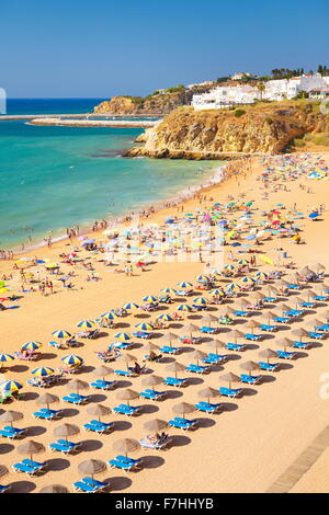 Albufeira Beach, Algarve coast, Portugal Stock Photo