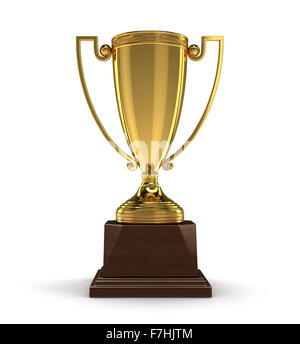 Trophy Cup (clipping path included) Stock Photo