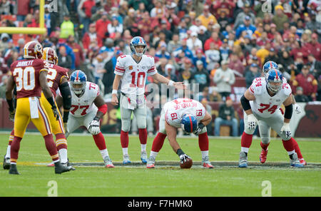 October 2, 2018 - East Rutherford, New Jersey, U.S. - New York Giants  offensive guard Patrick Omameh (70) in the second half during a NFL game  between the New Orlean Saints and