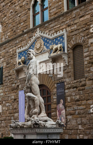 Bartolommeo Bandinelli Hercules and Cacus, Piazza della Signoria, Florence. Stock Photo