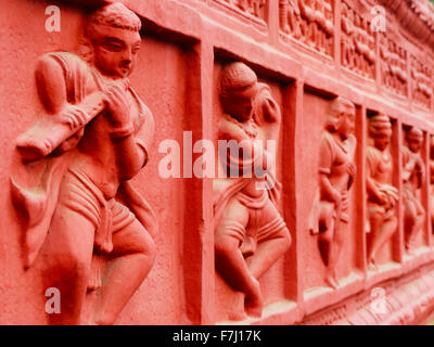 Sculptures on the wall, at Surajkund Fair, Haryana, India Stock Photo