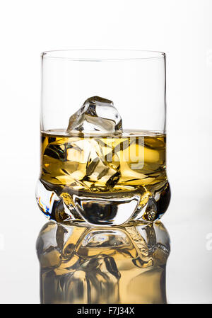 Whiskey on the rocks Stock Photo