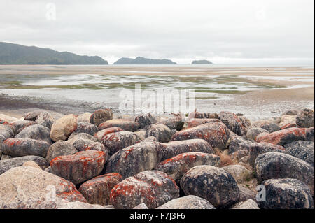 View from Marahau in Abel Tasman, South Island, New Zealand Stock Photo