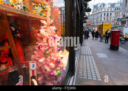The window display of department store Liberty in Great Marlborough Street, London, England, UK Stock Photo
