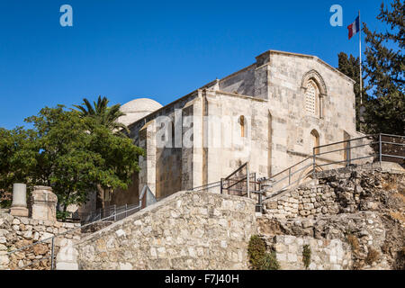 The Church of St. Anne and the ruins of the Bethesda Pool in Jerusalem, Israel, Middle East. Stock Photo