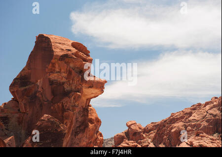 Rock formation in Valley of Fire State Park, Nevada, USA Stock Photo