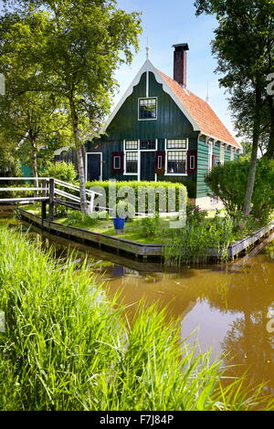 Traditional architecture in Zaanse Schans - Holland, Netherlands Stock Photo