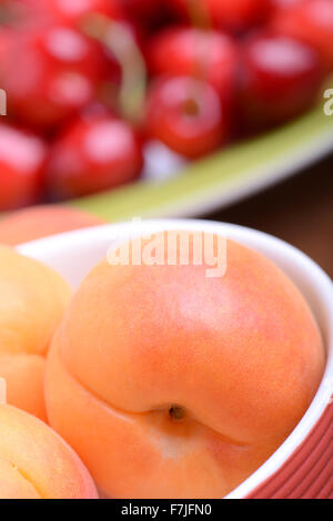 Summer Fruits, cherries, apricots Stock Photo - Alamy