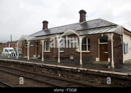 Llandrindod Wells Railway Station in Wales Stock Photo