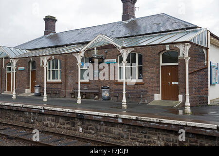 Llandrindod Wells Railway Station in Wales Stock Photo