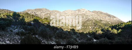 Sierra de Las Nieves, Natural Park, karstic mountain range, Malaga, Andalusia, Spain.