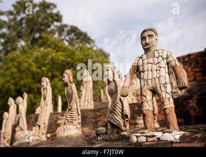 Sculptures at The Rock Garden, Chandigarh, Punjab / Haryana Province, India Stock Photo