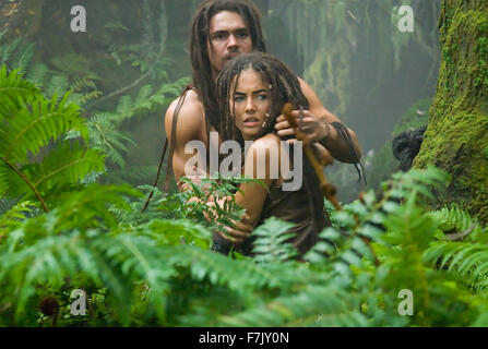 10,000 BC 2008 Warner Bros film with Camilla Belle and Steven Strait Stock Photo