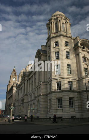 Port of Liverpool Building, Pier Head, Liverpool Stock Photo