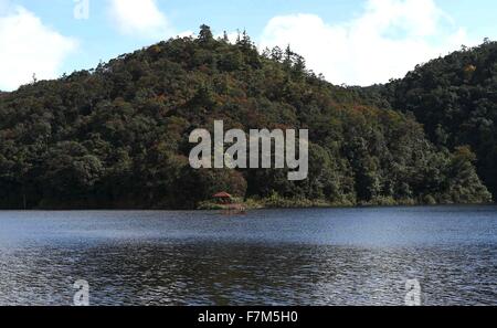 Kunming. 28th Nov, 2015. Photo taken on Nov. 28, 2015 shows the scenery of the national nature reserve in Ailao Mountain in Jingdong County, southwest China's Yunnan Province. © Lin Yiguang/Xinhua/Alamy Live News Stock Photo