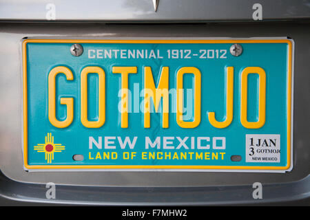 GOT MO JO, New Mexico License plate Stock Photo