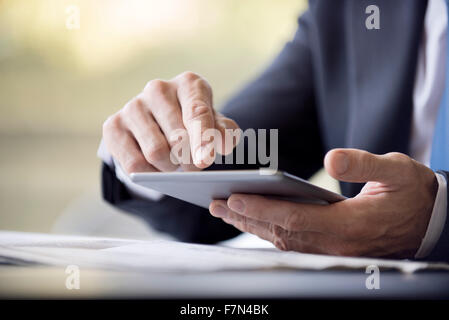 Using digital tablet Stock Photo