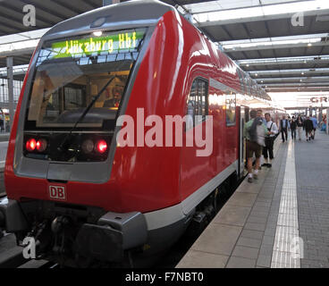 München Hauptbahnhof,Wurzburg train Stock Photo
