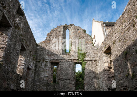 Ruins of Penmon priory on Anglesey in North Wales. Stock Photo