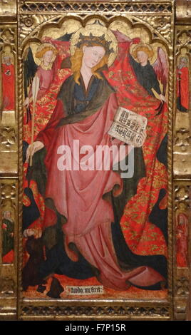 Saint Ursula by Vlestre Jacobus. Dated 15th Century Stock Photo