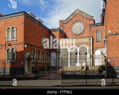 The Birmingham Hebrew Congregation (Singers Hill) Synagogue, in central Birmingham, England. Built in 1856, it was designed by Yeoville Thomason. Stock Photo