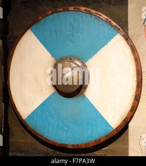 Anglo-Saxon shield (replica)5th-10th Century AD, English. Stock Photo