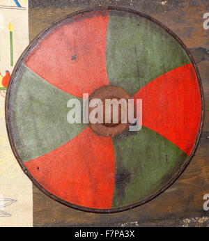 Anglo-Saxon shield (replica)5th-10th Century AD, English. Stock Photo