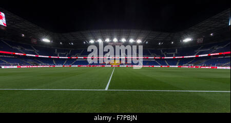 Harrison, NJ USA - November 29, 2015:View of Red Bulls arena before Eastern Conference final between Red Bulls & Columbus Crew SC Stock Photo