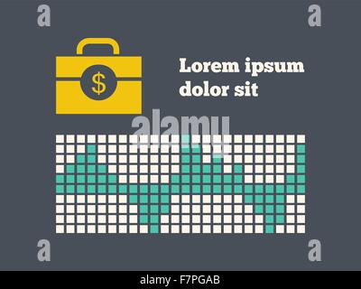 Infographic design template. Briefcase with icons. Vector illustration ...