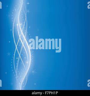 Blue glowing vector phantasy background with stars Stock Vector