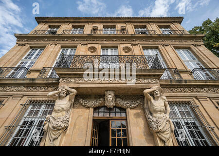 facade of Pavillon Vendome, Aix en Provence, France Stock Photo