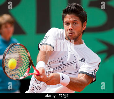 29-5-09, France, Paris, Tennis, Roland Garros, Fernando Verdasco Stock Photo