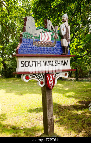 The sigh at South Walsham village, Norfolk, E, UK Stock Photo